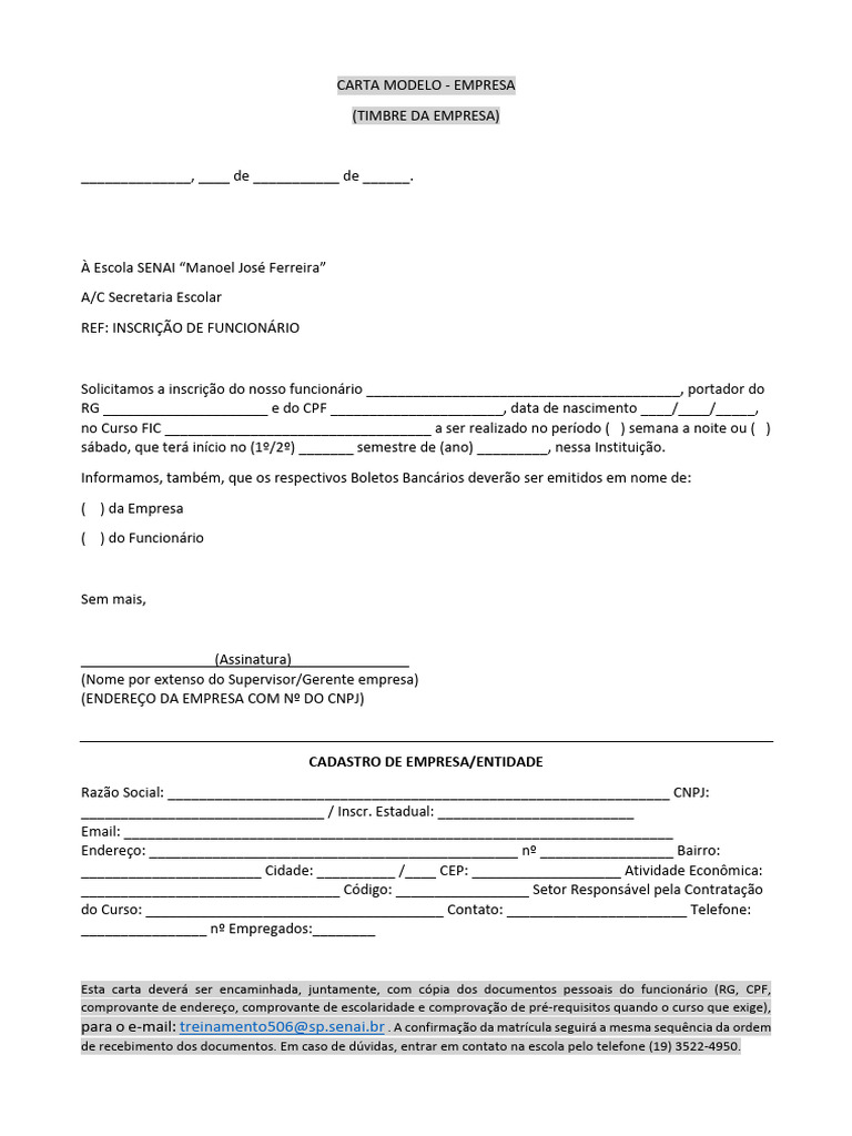 Carta Modelo | PDF
