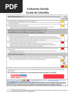 Escala Columbia para Evaluar Riesgo Suicida | PDF | Suicidio | Medicare ...