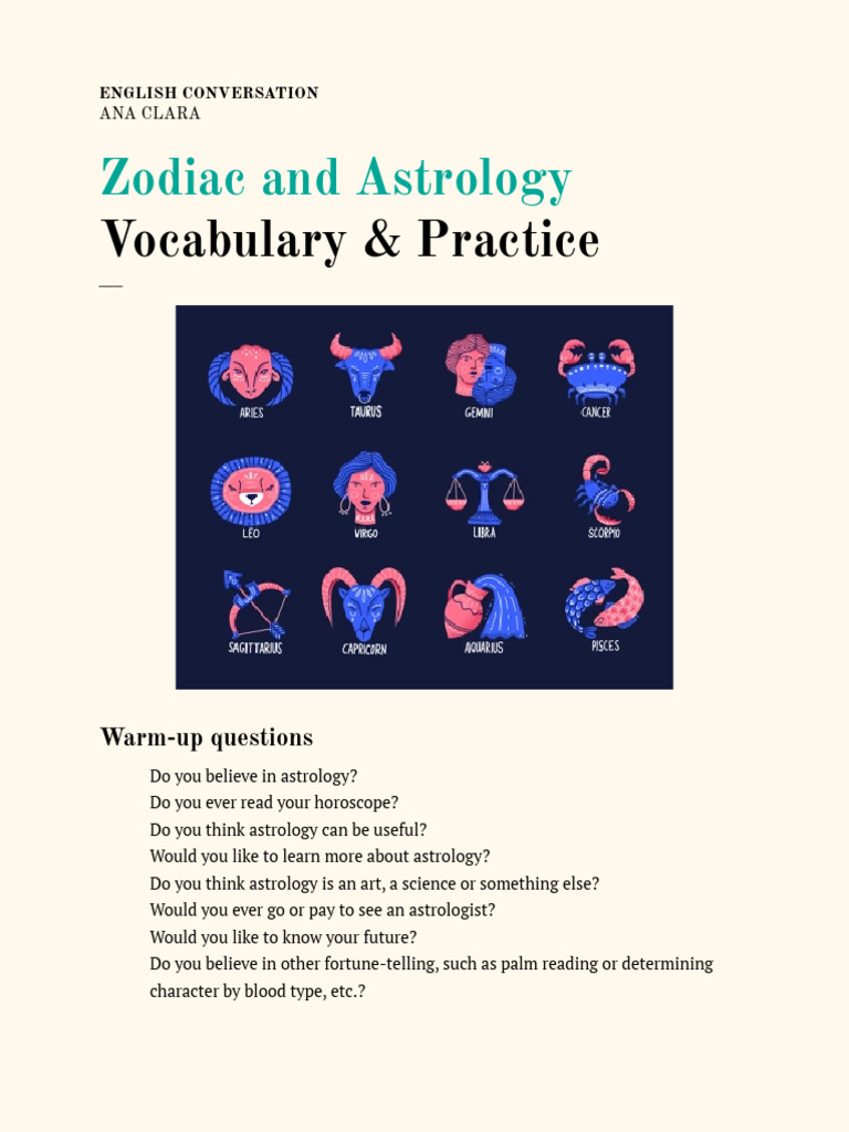 Exploring Zodiac Signs and Astrology | PDF | Astrology | Astrological Sign