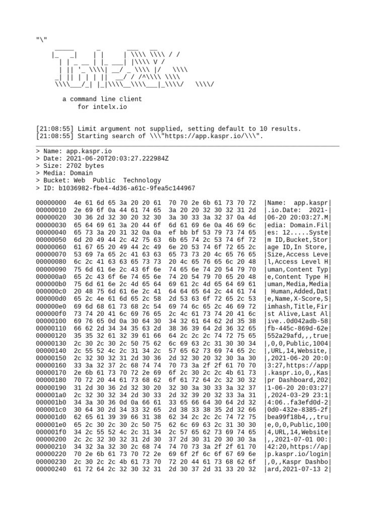Command Line Client for IntelX.io | PDF | Internet | World Wide Web