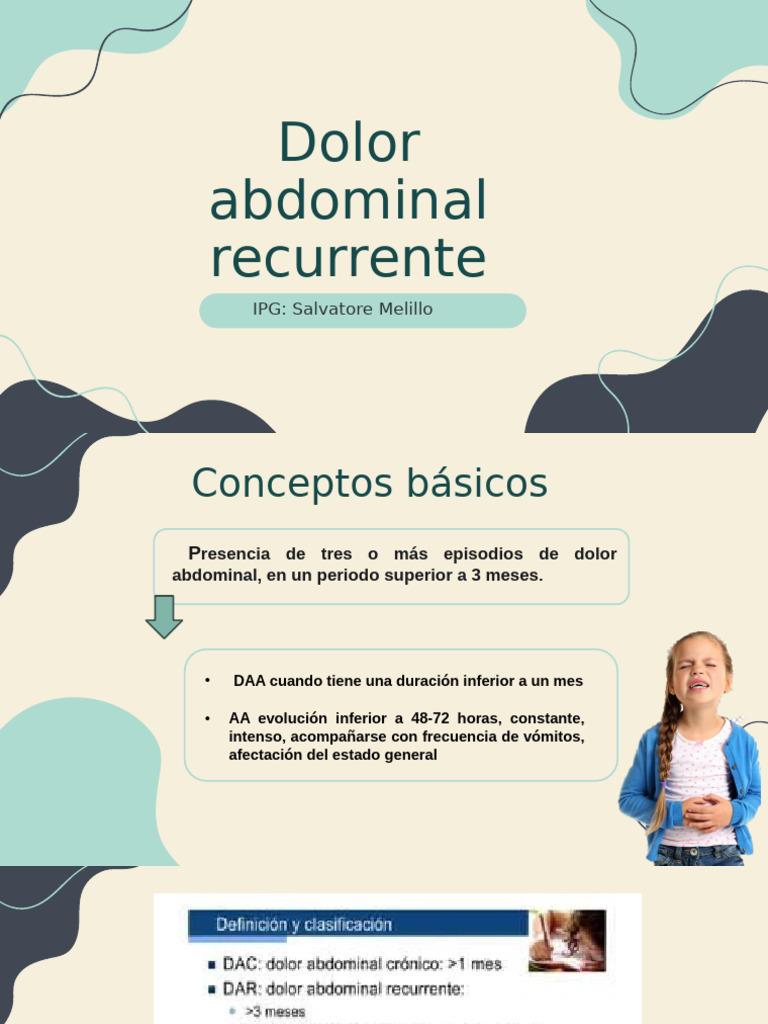 Dolor Abdominal Recurrente | PDF | Dolor | Indigestión