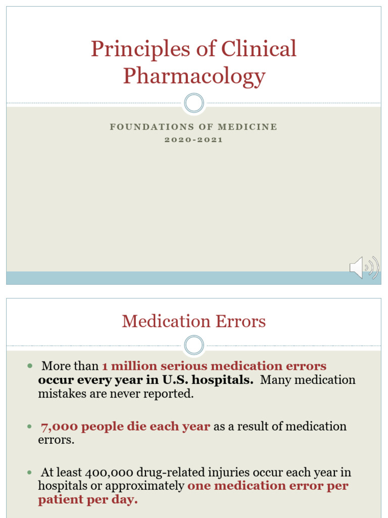 Principles of Clinical Pharmacology | PDF | Medical Prescription ...