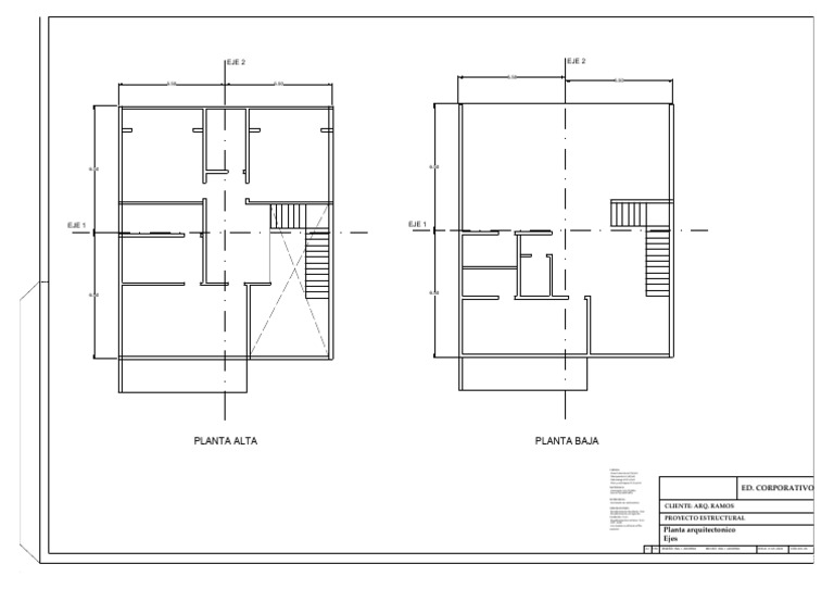 Planta Arquitectonica Ejes Pdf