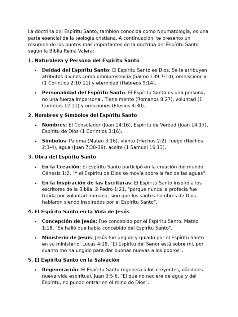 Espiritu Santo | PDF | espíritu Santo | Fruto Del Espiritu Santo