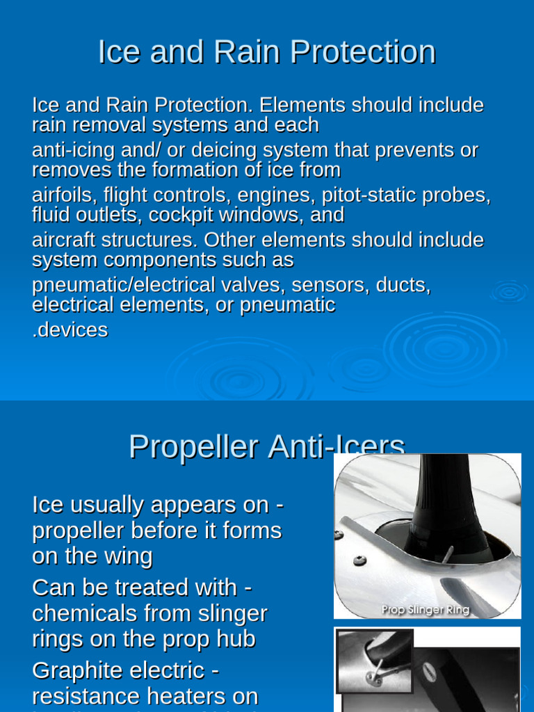 Ice and Rain Protection Systems Overview | PDF