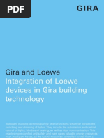 Gira and Loewe: Integration of Loewe Devices in Gira Building Technology