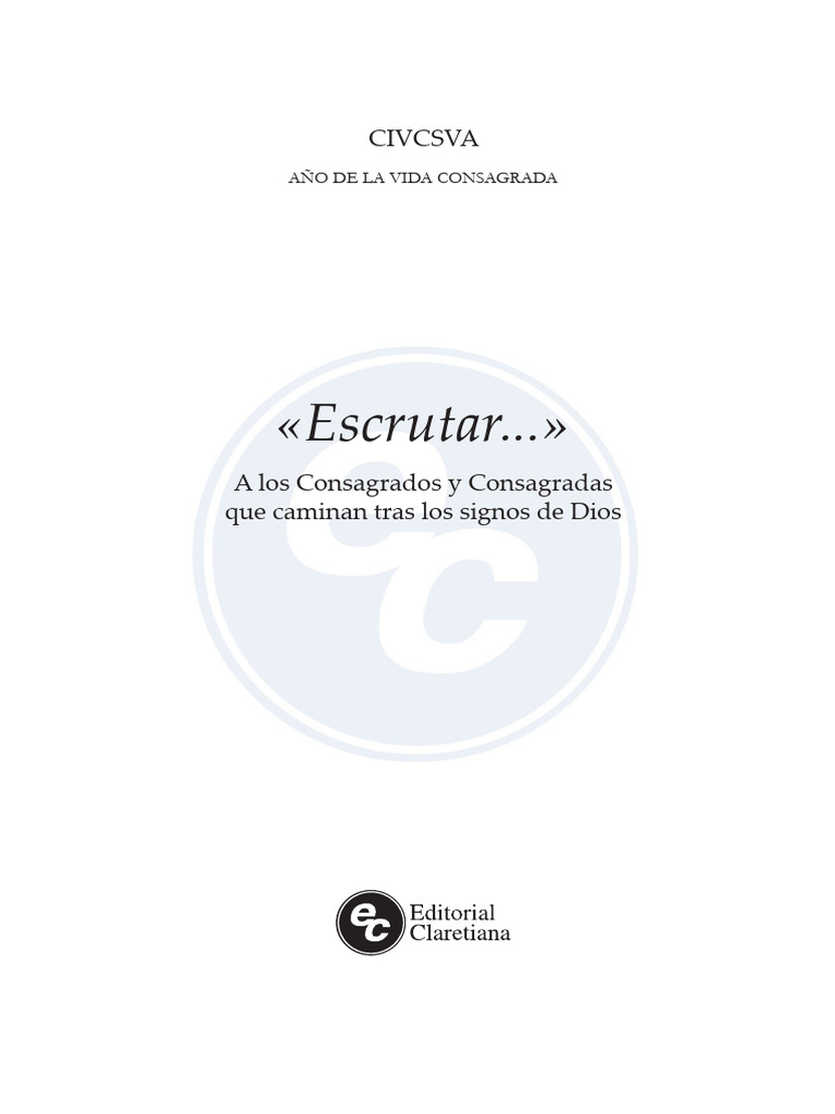 Escrutar MUESTRA | PDF | Concilio Vaticano II | Cristo (título)
