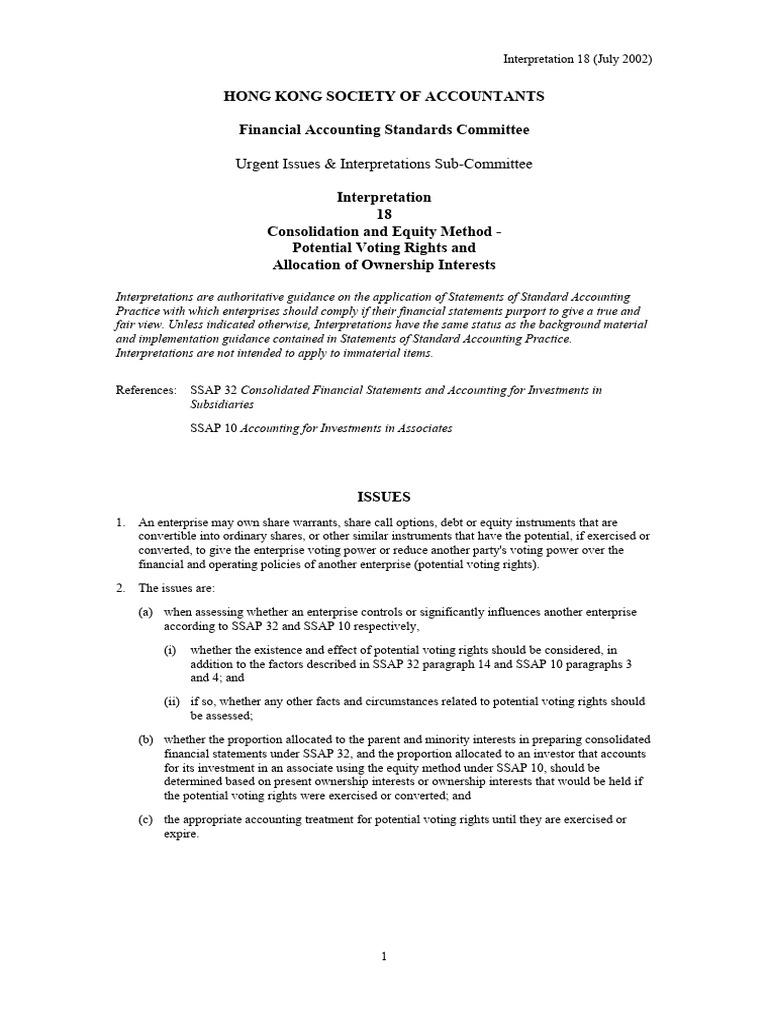 Accounting Equity Method Pdf Option Finance Equity Finance