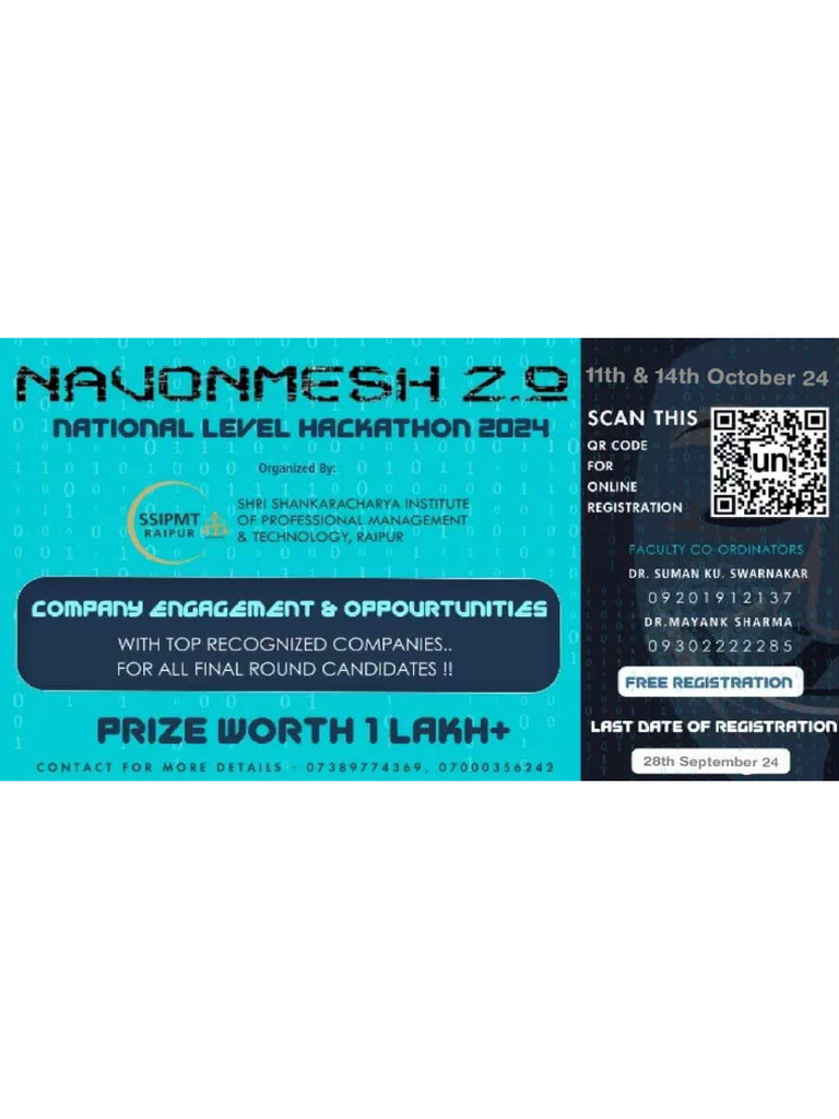 Navonmesh 2.0 - A, - National Level Hackathon (NLH), - Shri ...