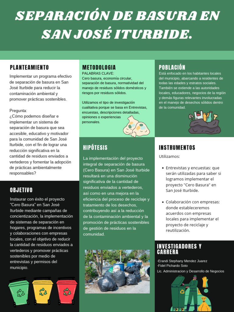 Proyecto Cero Basura en San José | PDF | Residuos | Reciclaje
