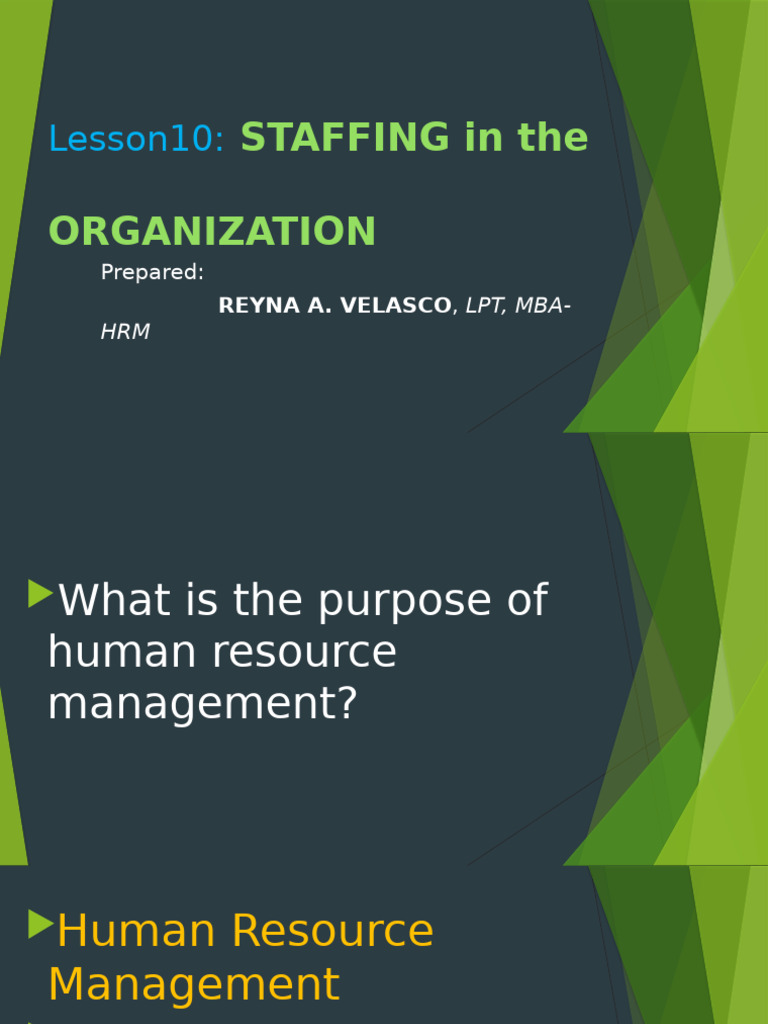 Understanding Staffing Scope | PDF | Cost Of Living | Recruitment