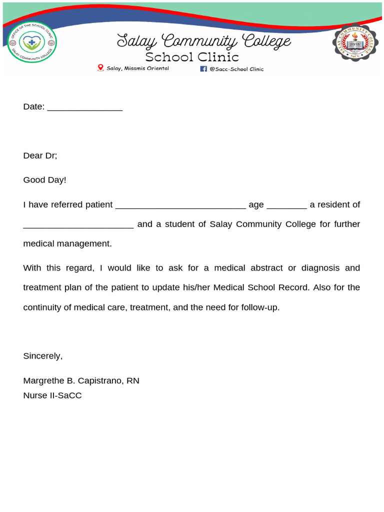 Patient Referral for Medical Management | PDF