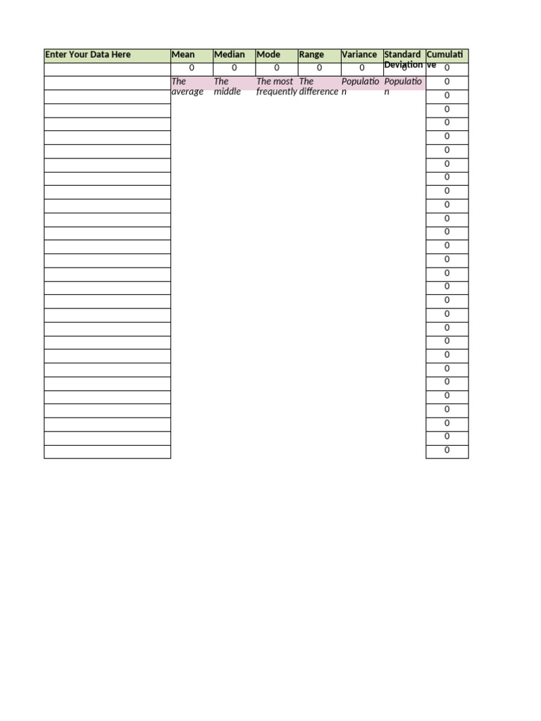 Final Updated Stats and Prob Template | PDF | Mathematics | Probability