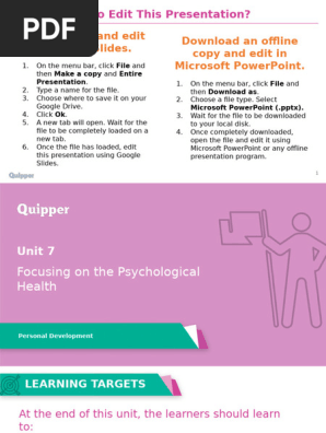 PD 11_12 Q1 0704 Planning for Mental Health PS
