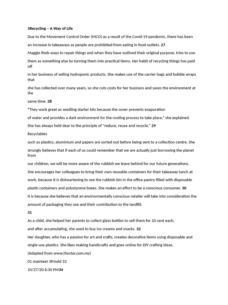 3R Practices in Everyday Life | PDF