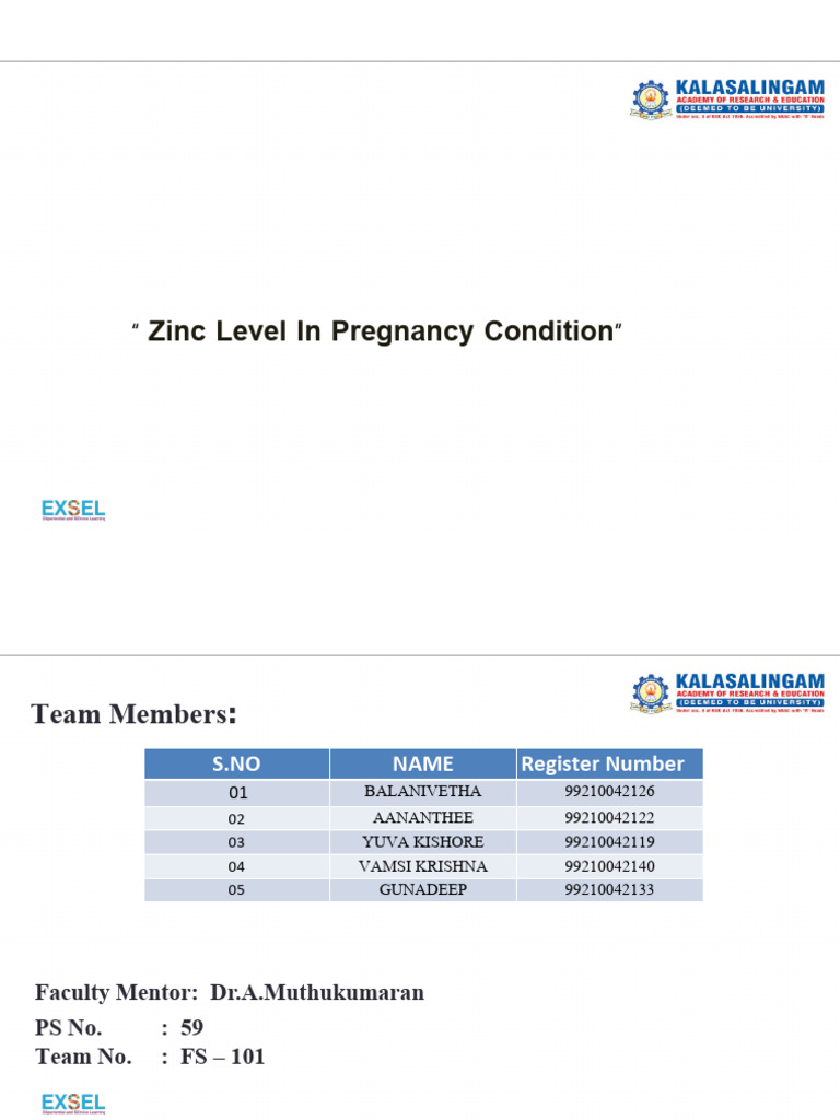 Zinc Deficiency in Pregnant Women | PDF | Pregnancy | Zinc