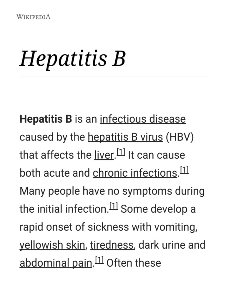 Understanding Hepatitis B Symptoms & Risks | PDF | Hepatitis B | Sense ...