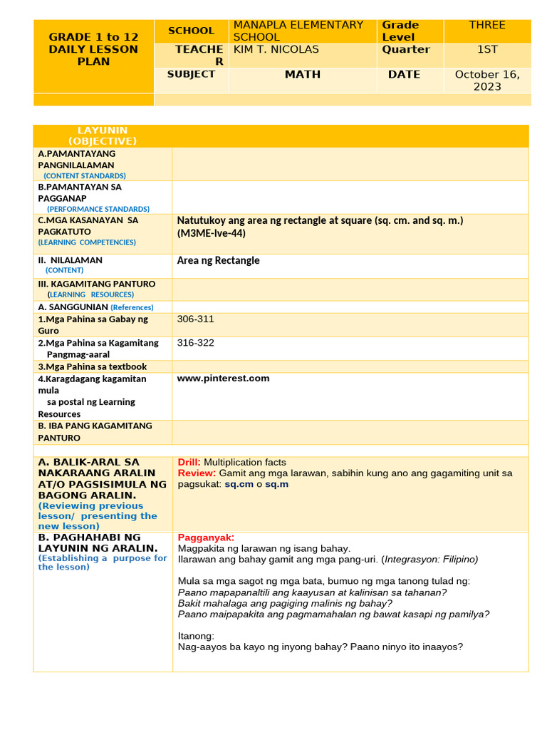 Math 3 Cot 1 | PDF