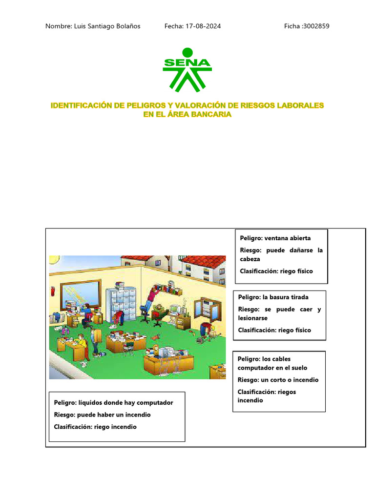 Identificación de Riesgos Laborales | PDF | Residuos | Agua