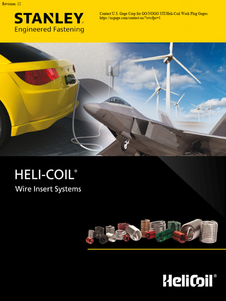 Heli-Coil Inserts and Tools Catalog | PDF | Screw | Mechanical Engineering