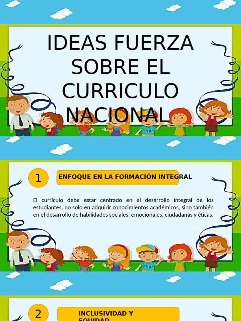Currículo Nacional: Inclusión y Habilidades | PDF