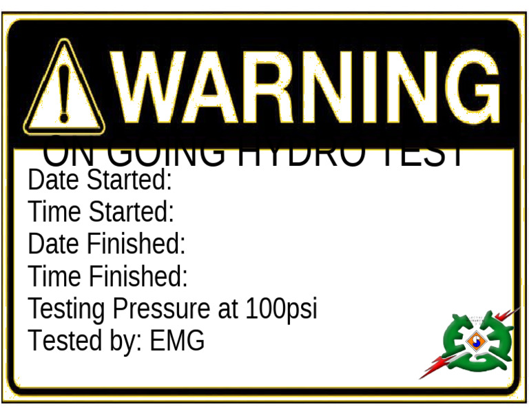 Warning Sign Hydro | PDF