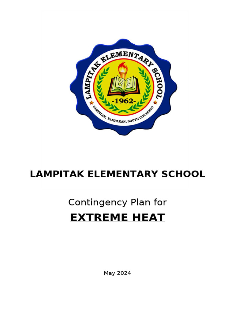 Extreme Heat Contingency Plan | PDF | Hazards | Heat Wave