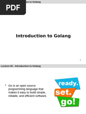 Lecture 05-Introduction to Golang