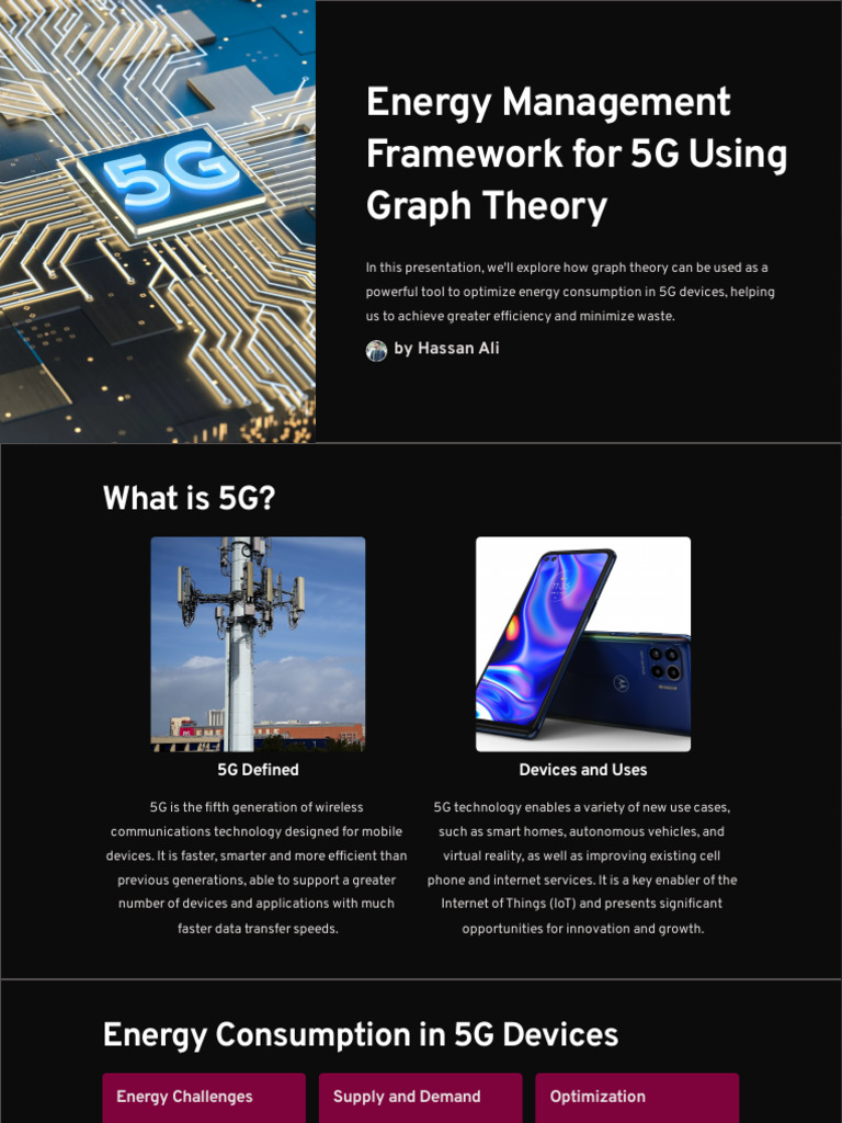 Energy Management Framework For 5G Using Graph Theory | PDF | Efficient ...