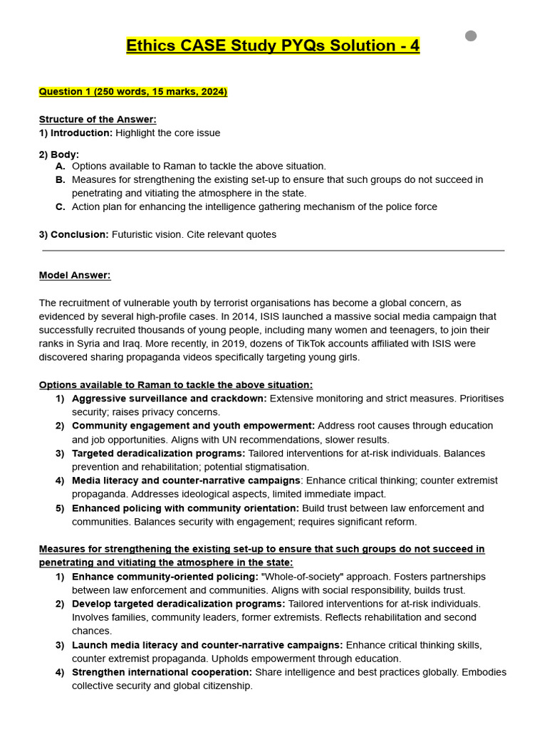 Ethics Case Study Solutions for 2024 | PDF | Artificial Intelligence ...