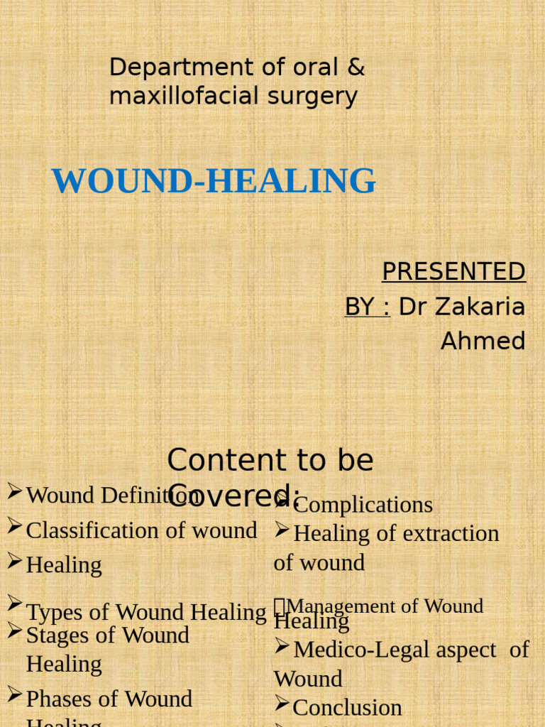 CHP 2 Wound Healing | PDF | Healing | Wound Healing