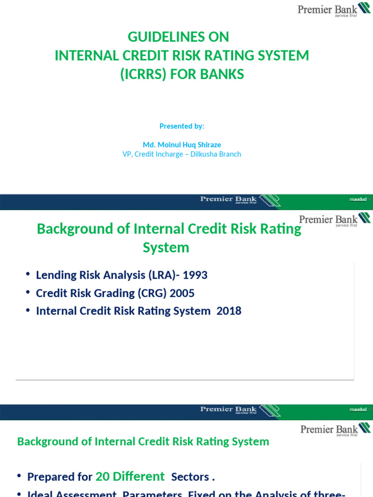 ICRRS Guidelines for Banks 2024 | PDF | Credit Risk | Banks