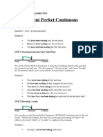 Present Perfect Continuous