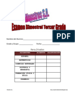 Tercer Grado-Exam Bim II