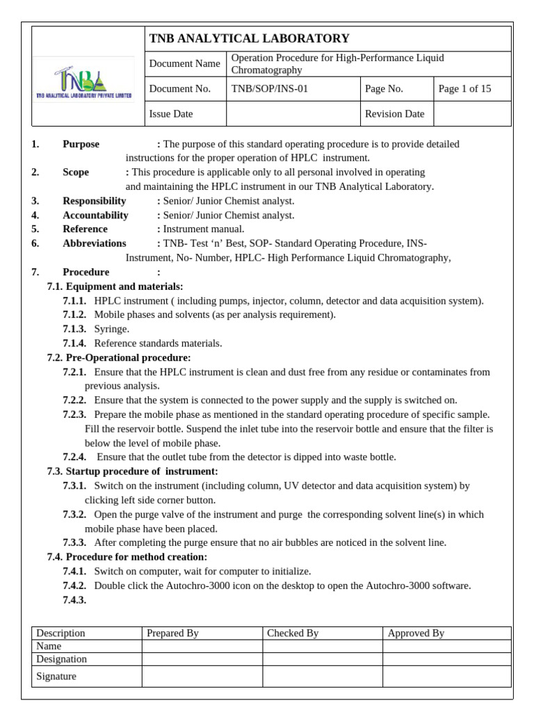 HPLC | PDF | High Performance Liquid Chromatography | Chromatography