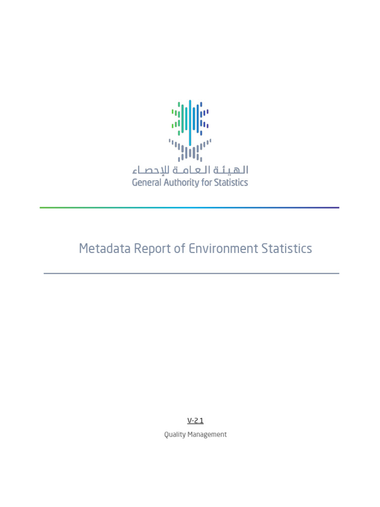 Metadata Report of Environment Statistics-En | PDF | Waste | Waste ...