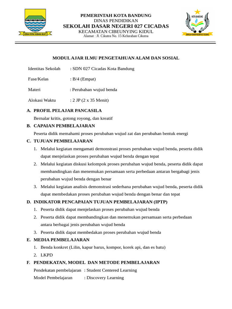 Modul Ajar Ipas Kelas 4b Pdf