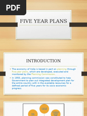 FIVE YEAR PLANS
