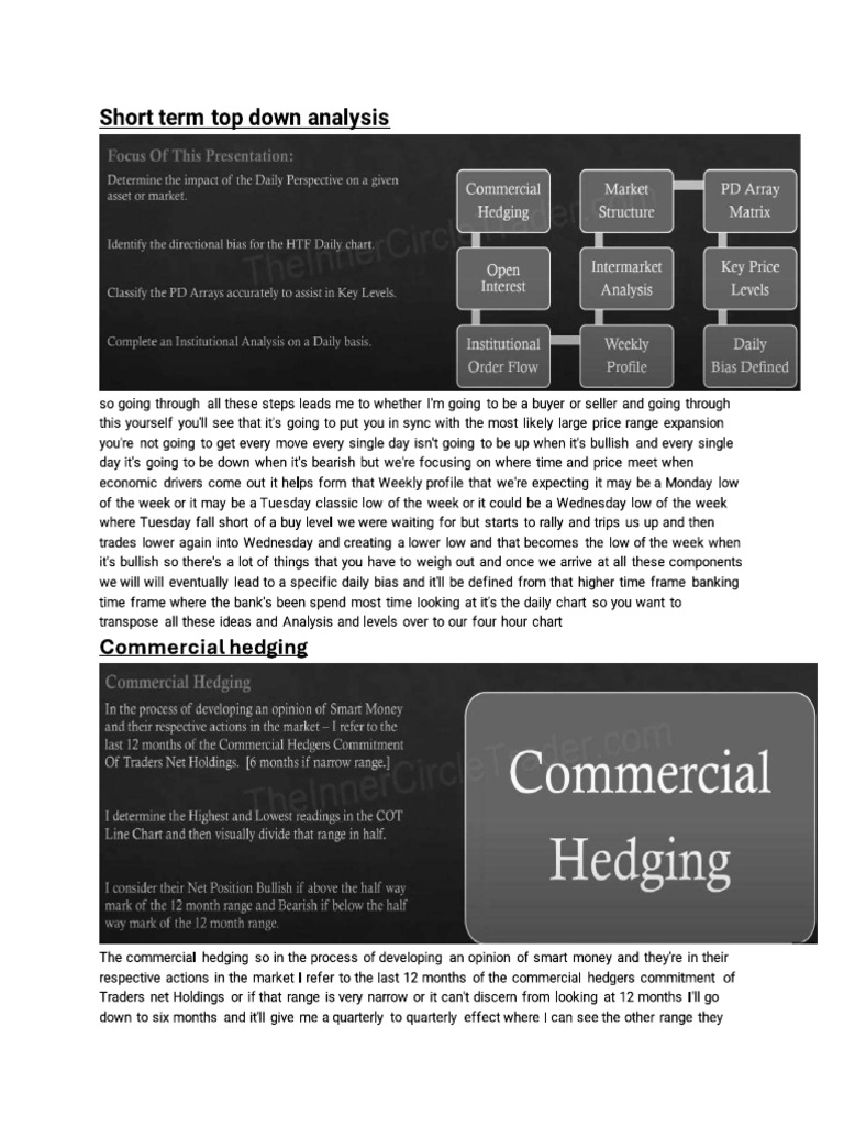 Short Term Top Down Analysis | PDF