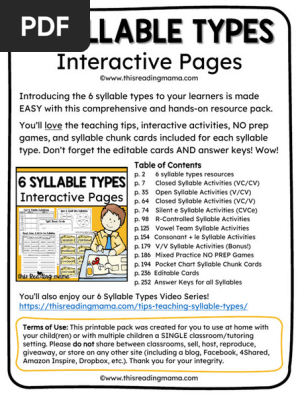 6STIP 2020 SF TRM Divide Syllables