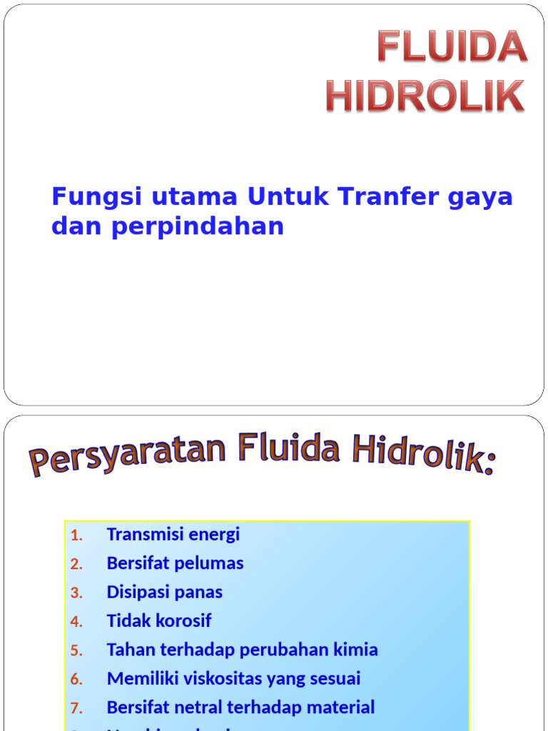 Fluida Hidrolik Pdf