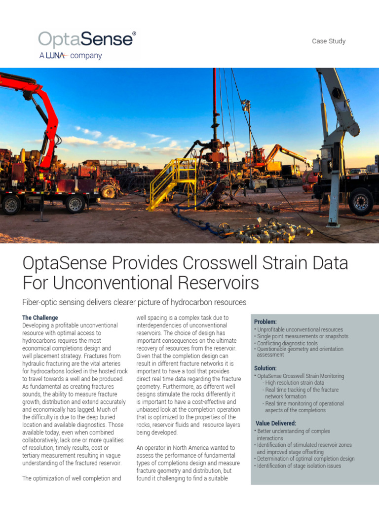 Crosswell Strain Monitoring for Fracture Optimization | PDF | Petroleum ...