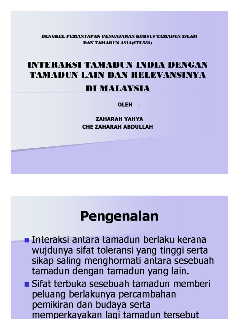 Interaksi Antara Tamadun  PDF