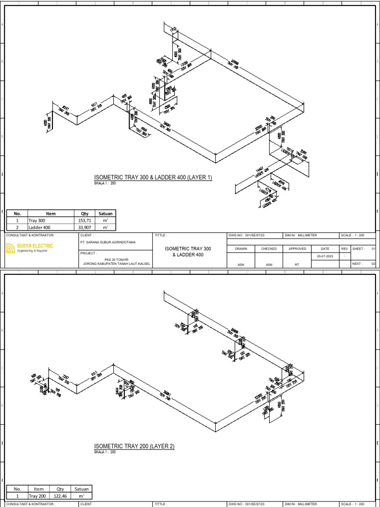 Isometric Tray & Ladder Design 300/400 | PDF