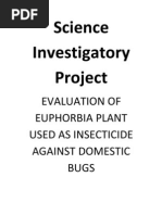 Science Investigatory Project