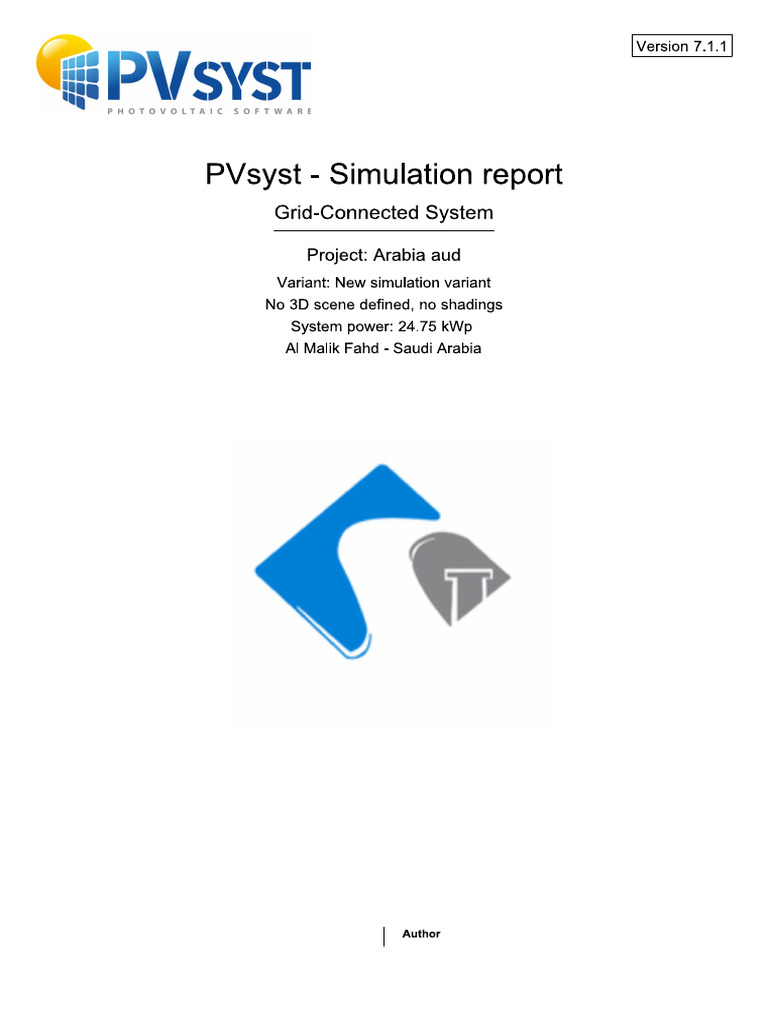 PV Syst Report | PDF