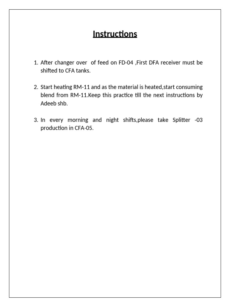 Instructions | PDF