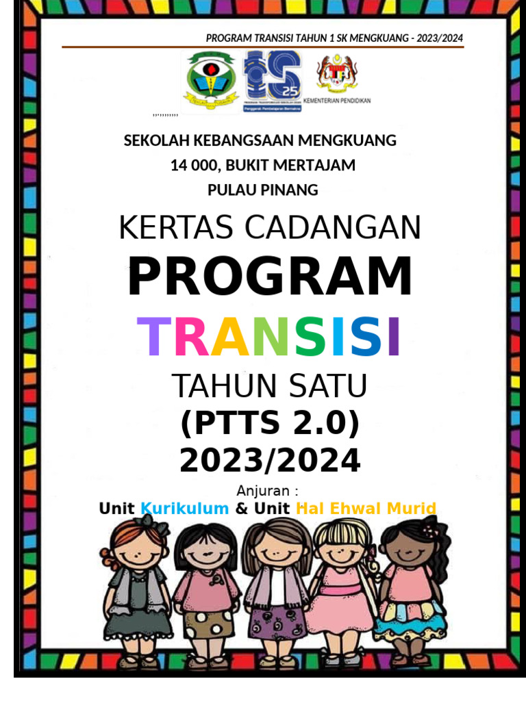 Program Transisi Tahun 1 SK Mengkuang 2023 | PDF