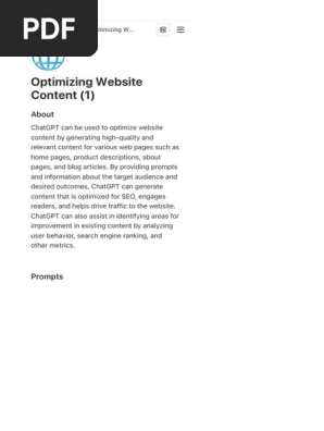 ? Optimizing Website Content 