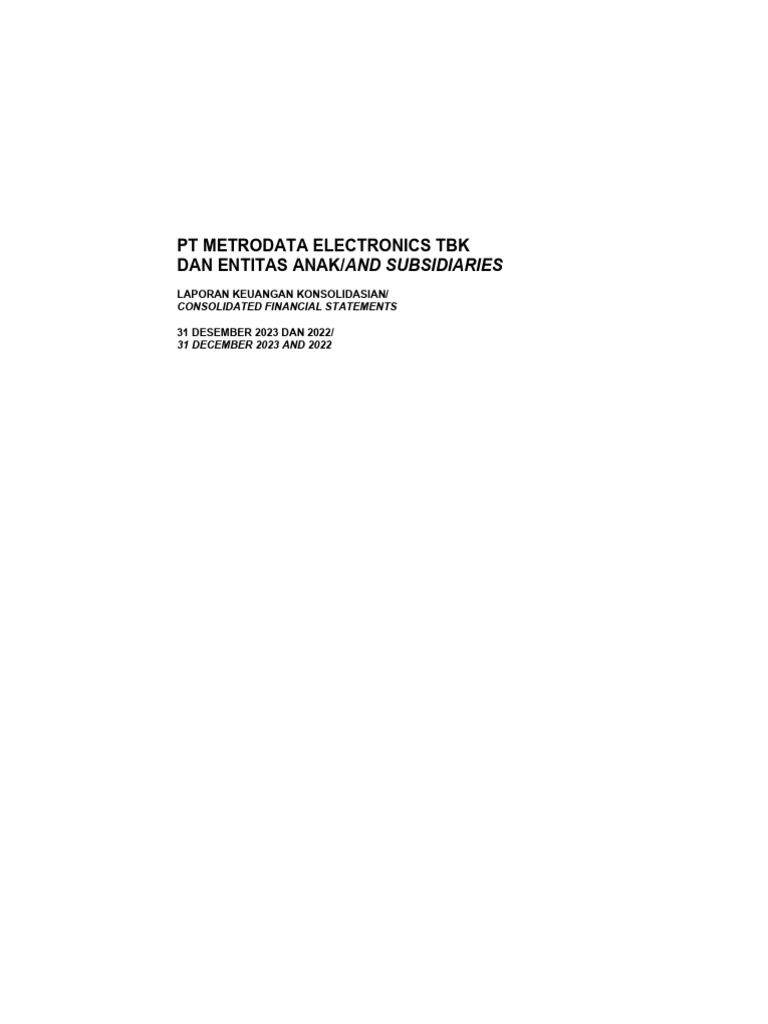 Laporan Tahunan Metrodata 2021 | PDF